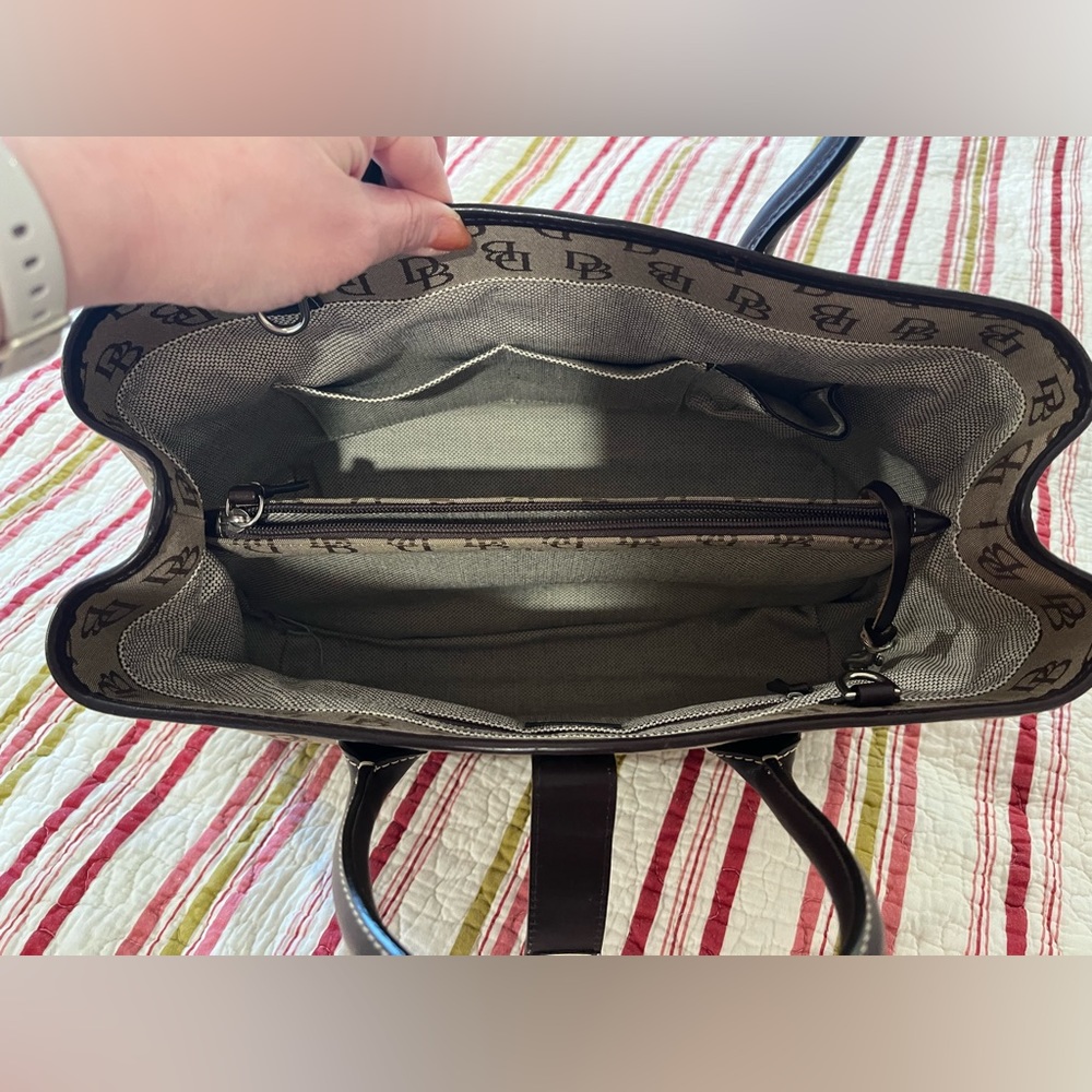 Nwot Dooney & Bourke “Db” Brown Tote Bag. - image 4